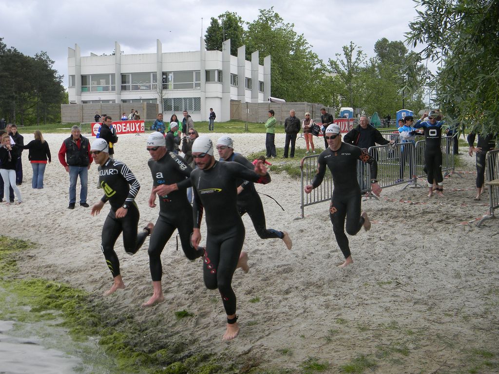 Bordeaux, départ natation